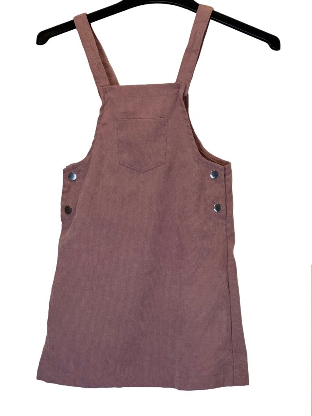 Girls Pink Corduroy Overall Dress Size 6Y